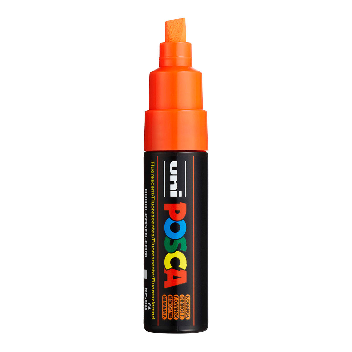 Uni Posca PC-8K Broad 8 mm paint marker in Fluorescent Orange