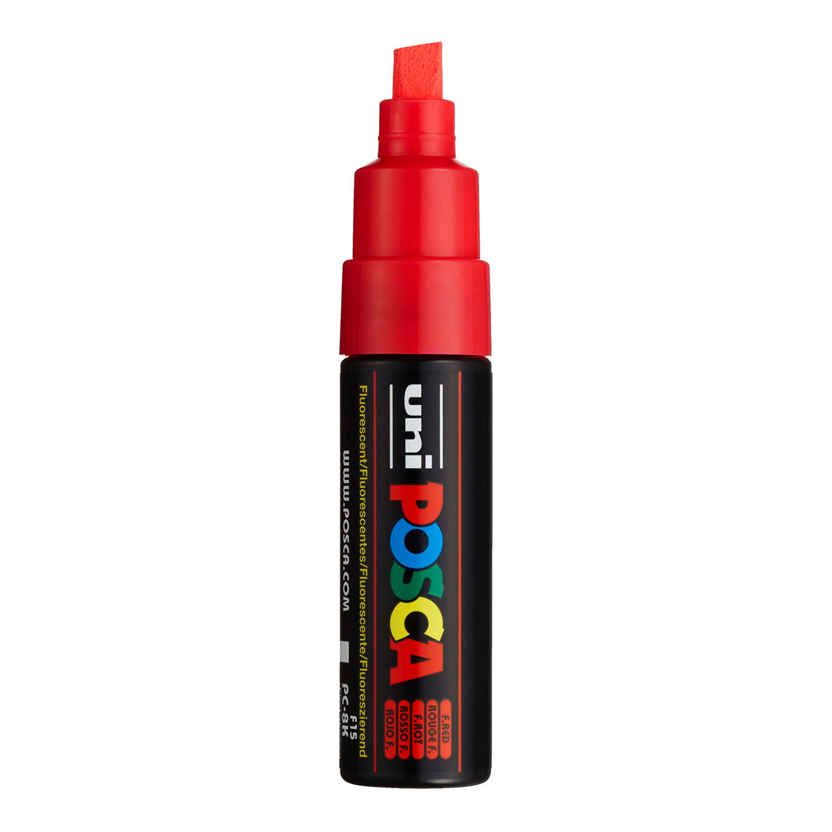 Uni Posca PC-8K Broad 8 mm paint marker in Fluorescent Red