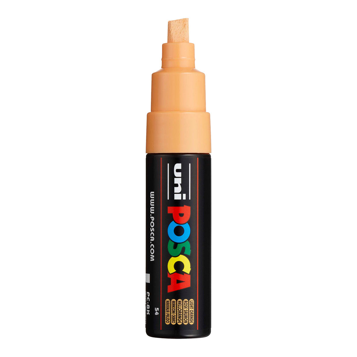 Uni Posca PC-8K Broad 8 mm paint marker in Light Orange