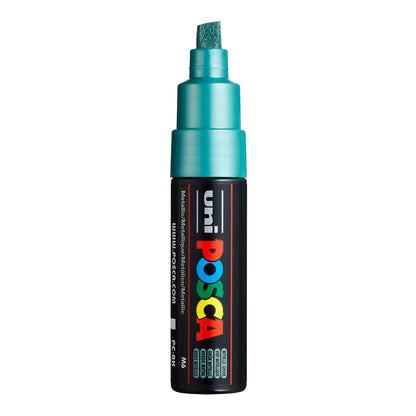 Uni Posca PC-8K Broad 8 mm paint marker in Metallic Green