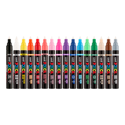 Uni Posca Marker PC-5BR, Brush Pen 1-4 mm
